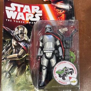 Star Wars Action Figure - Silver, Black, and Red